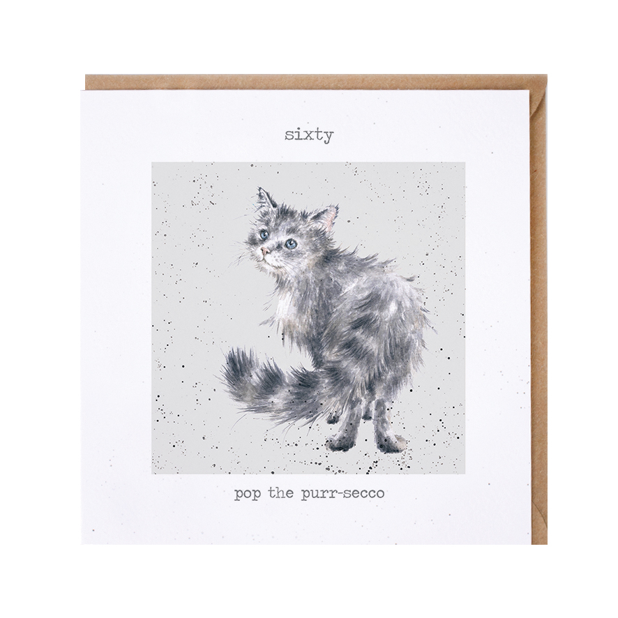 Cat 60th birthday card