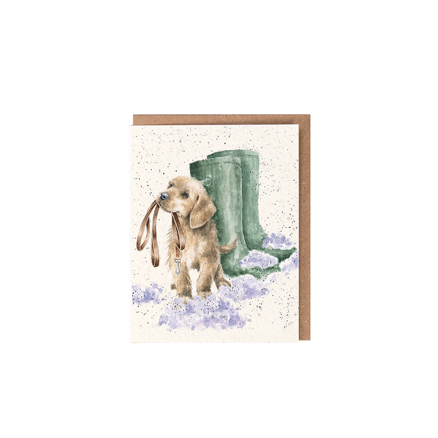 Labrador mini Christmas card