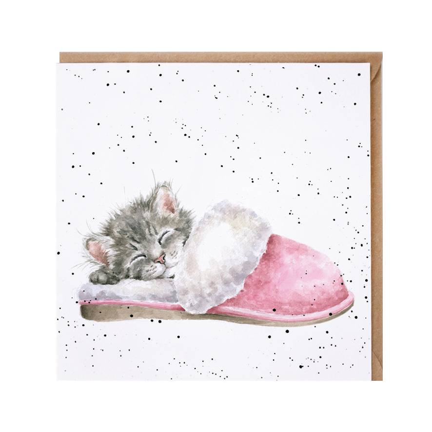 'The Snuggle is Real' cat card
