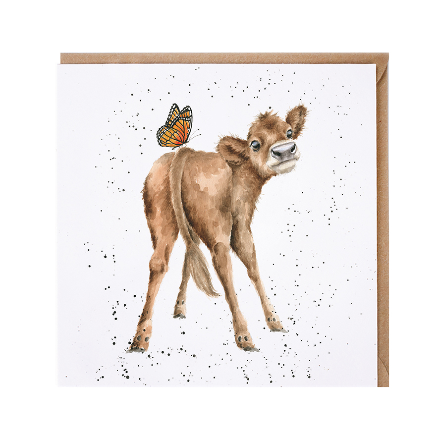 'Fluttery Fabulous' cow card