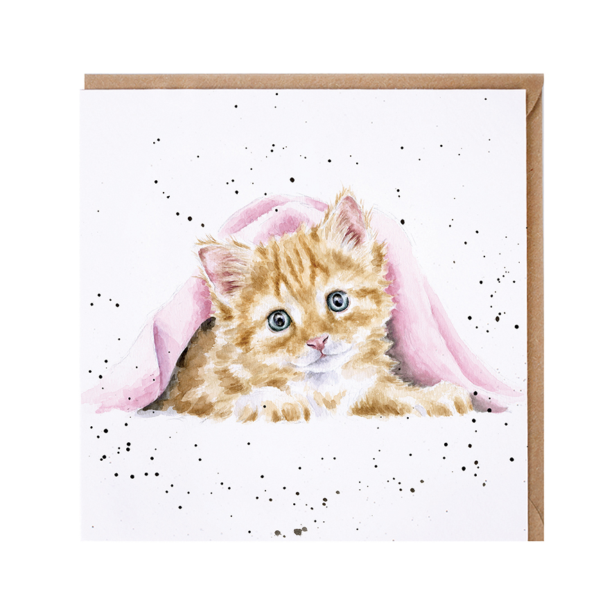 'Duvet Day' cat card