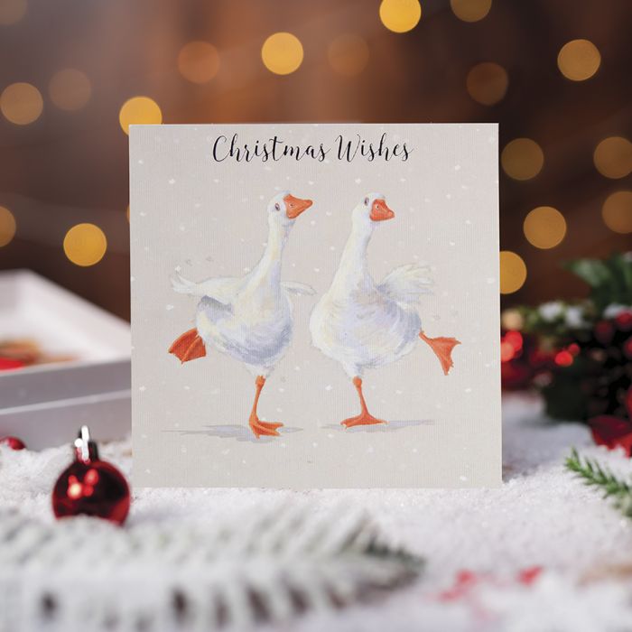 &#039;Dancing on Ice&#039; goose luxury boxed Christmas cards