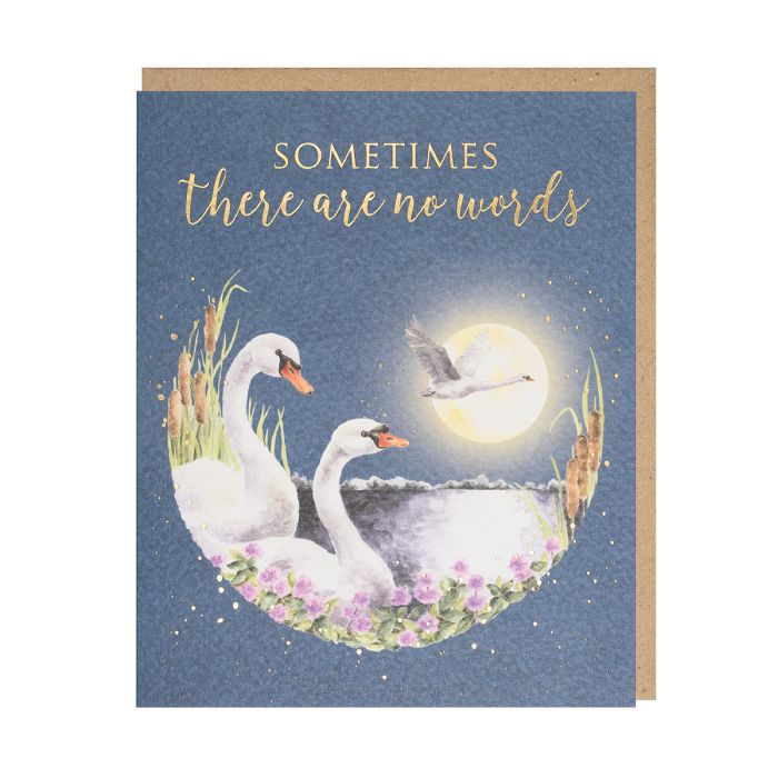 Sometimes　there　Sympathy　Words'　are　Swan　no　Card