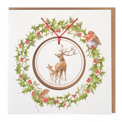 'The Stars in the Bright Sky' Christmas Decoration card