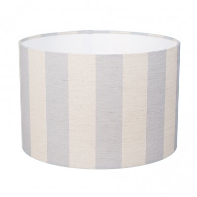 Large blue striped lampshade