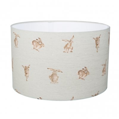 Large hare designs lampshade