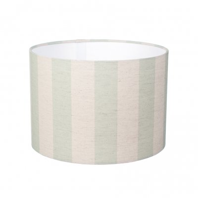 Small Green Striped Lampshade