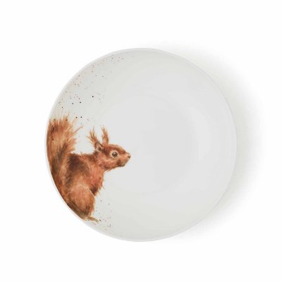 Set of 4 Wrendale Squirrel Fine China Coupe Side Plates 20cm