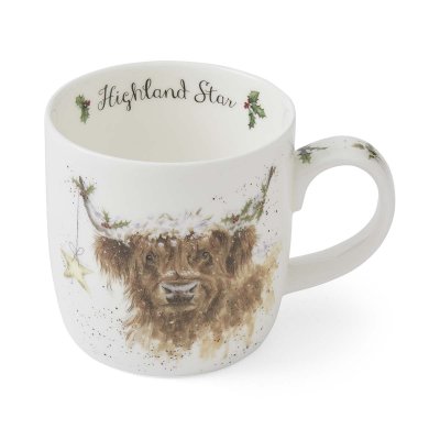 Highland Star cow Christmas Christmas mug