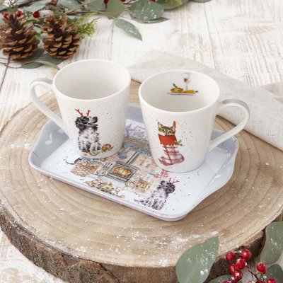 'There's No Place Like Home' Dog and Cat Mug and Tray Set