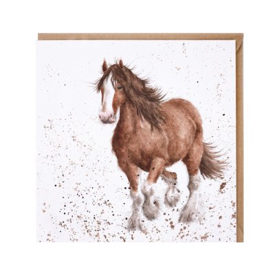 'Feathers' horse card