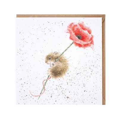 'Poppy' mouse card
