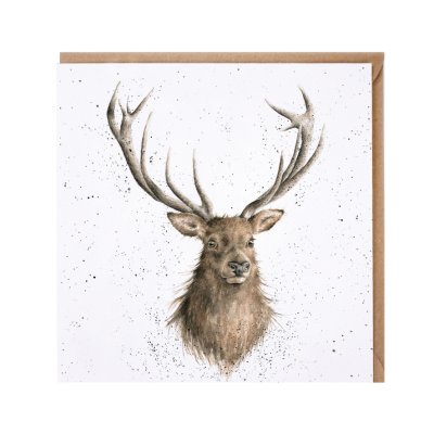 'Portrait of a Stag' stag card