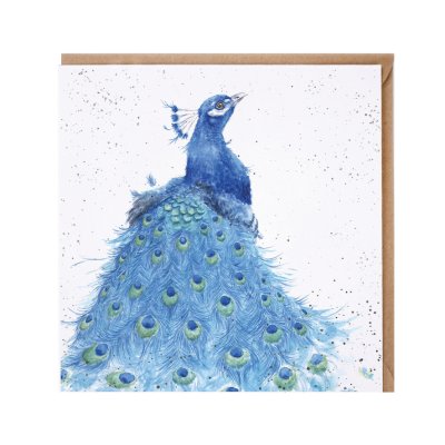 'Tail Envy' peacock card