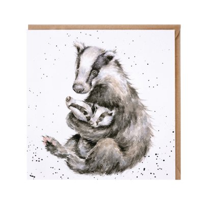 'Me and Mine' badger card