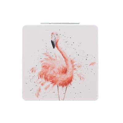 Flamingo pocket mirror