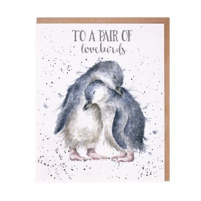 Penguin anniversary or engagement card