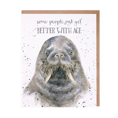 Walrus birthday card