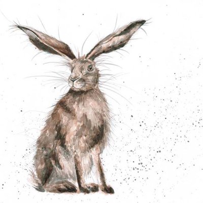 'Good Hare Day' hare artwork print