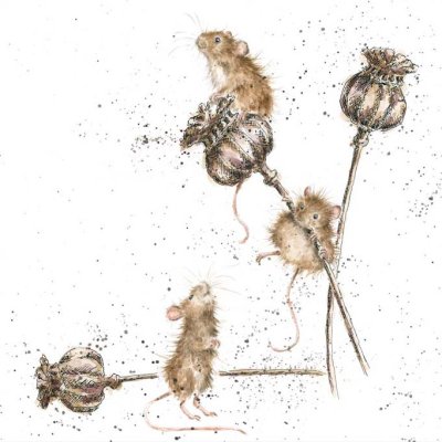 'Country Mice' mouse artwork print