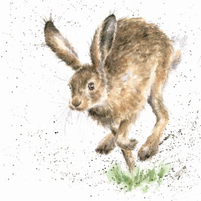 'The Bounder' hare artwork print