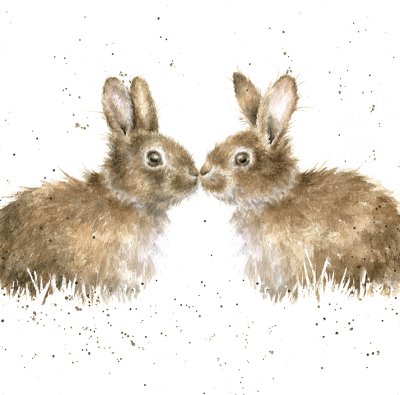 'Happily Ever After' rabbit artwork print