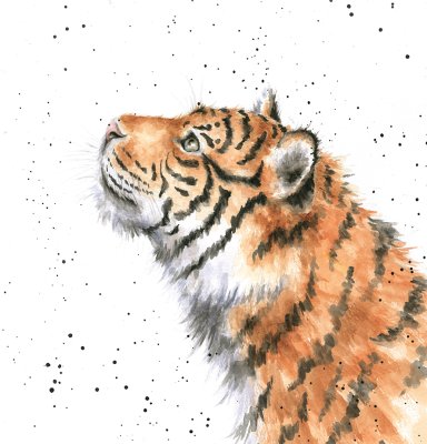 'Moongazer' tiger artwork print