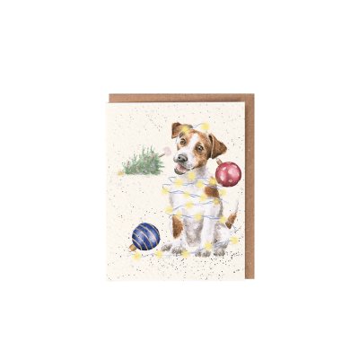 Dog mini Christmas card