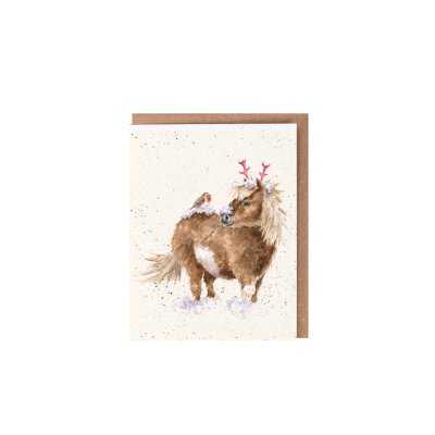 Horse mini Christmas card
