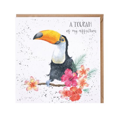 Toucan greeting card