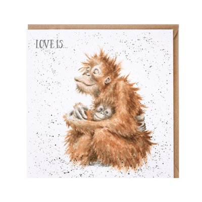 Orangutan greeting card