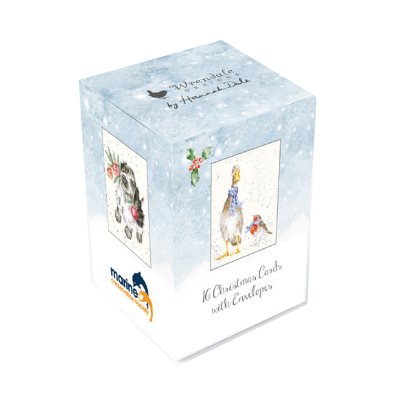 festive animal  boxed mini charity cards