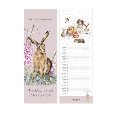 Country animal slim 2027 calendar