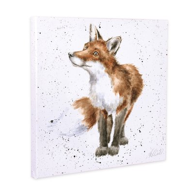 Bright Eyed and Bushy Tailed fox canvas print