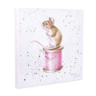 Sew it Begins mouse canvas print