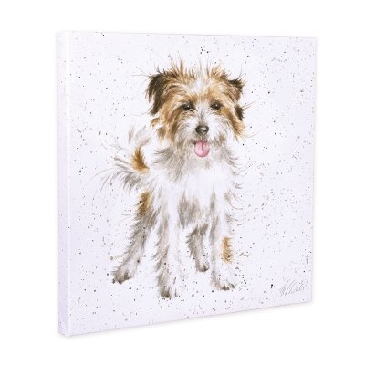 'Time to Play' Dog Canvas Print