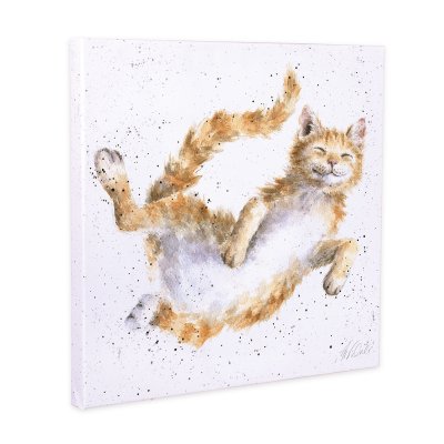 'The Cat Nap' Cat Small Canvas