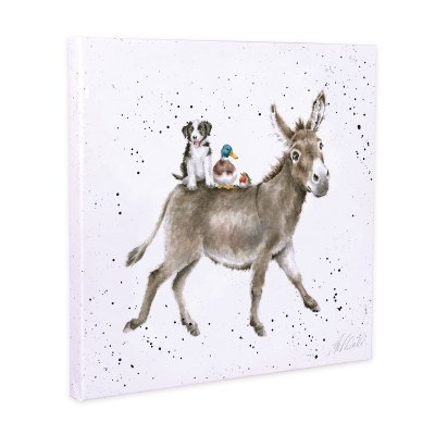 'The Donkey Ride' Donkey Canvas Print