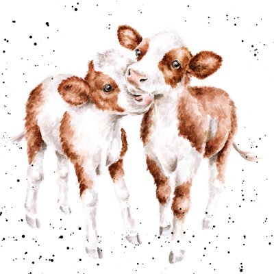 'My Best Friend' calf artwork print