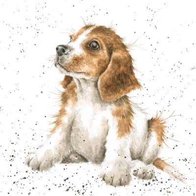 'Mischief' dog artwork print