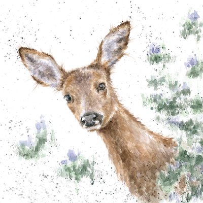 'Doe a Deer' deer artwork print