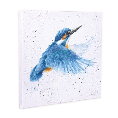 Make a Splash kingfisher canvas print