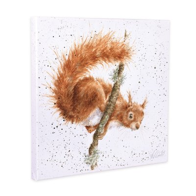 The Acrobat squirrel canvas print