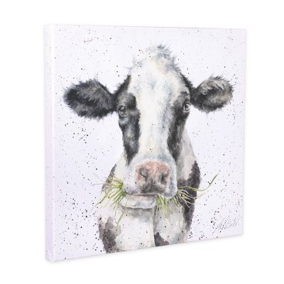 Milk Maid cow canvas print