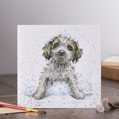 &#039;Bubbles and Barks&#039; dog card