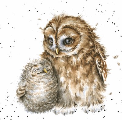 'Owl-ways by Your Side' owl artwork print