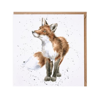 'Bright Eyed and Bushy Tailed' fox card