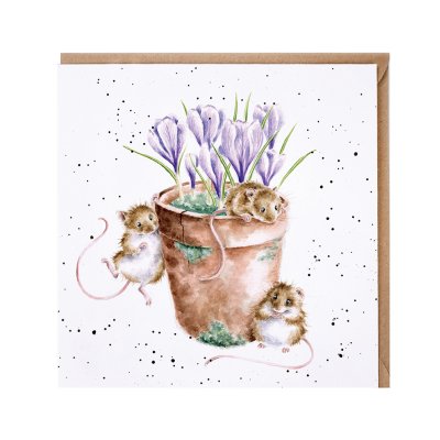 'Garden Friends' mouse card