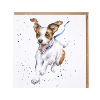 'Freedom' Jack Russell card