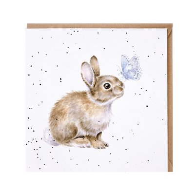 'I Spy a Butterfly' rabbit card